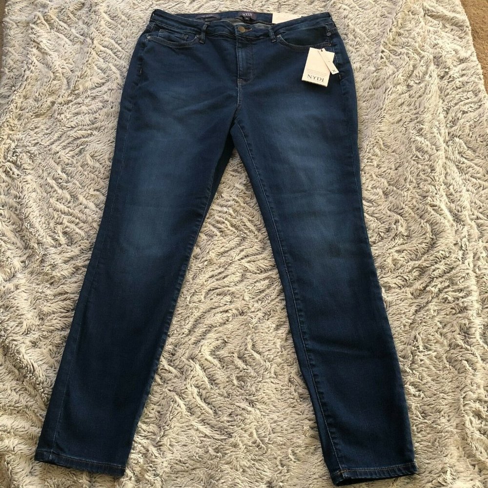 NYDJ Womens Blue Ami Skinny Cooper Jeans Size 12 NWT